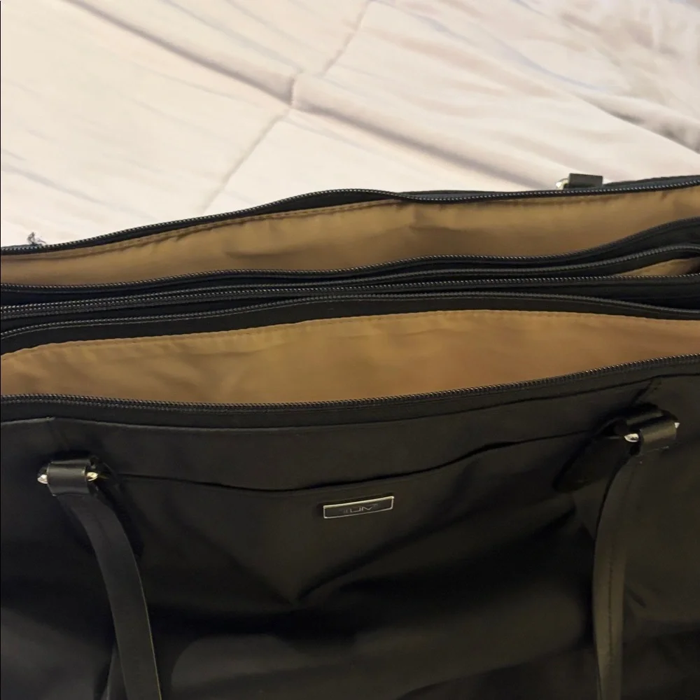 Tumi Black Nylon Tote Bag with Shoulder Straps